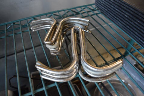 13 Metal Pot Rack Hooks. 4x5.5. 13 Times Your Bid!