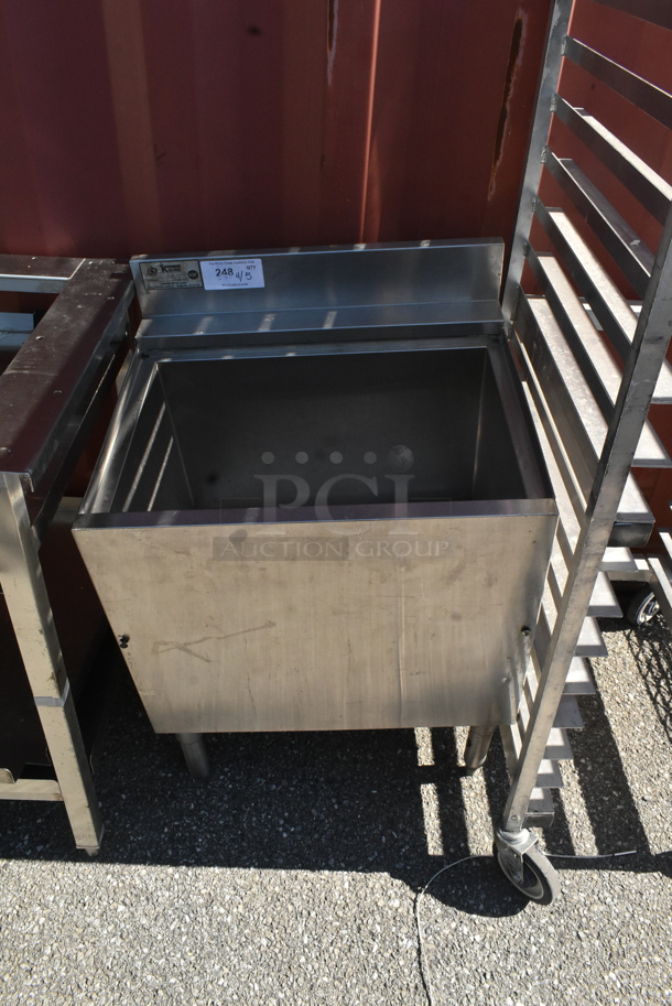 Krowne KR-21-24DP Stainless Steel Commercial Ice Bin w/ Cold Plate. 