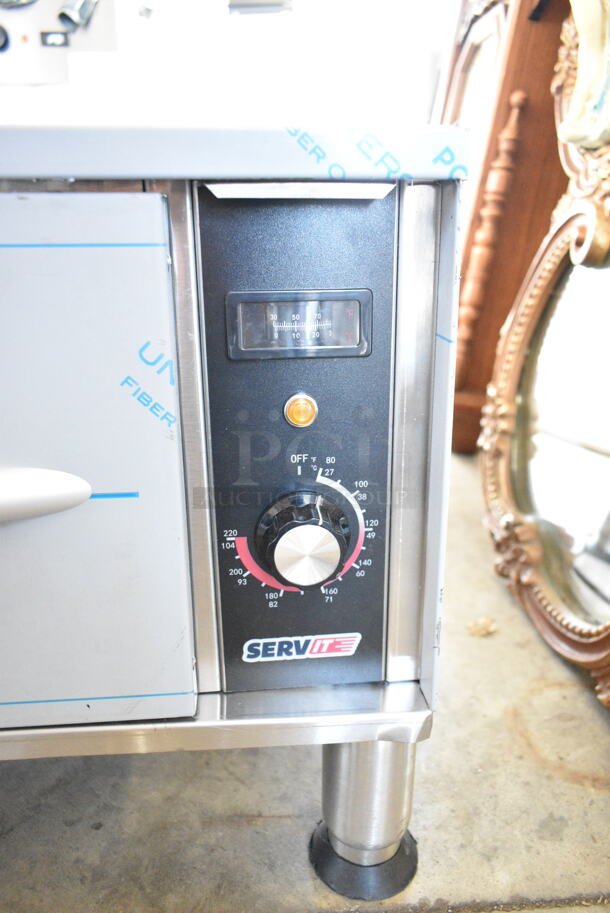 BRAND NEW SCRATCH AND DENT! ServIt 423WDSFS1 Stainless Steel Single Freestanding Drawer Warmer. 120 Volts, 1 Phase. Tested and Working! - Image 3 of 5
