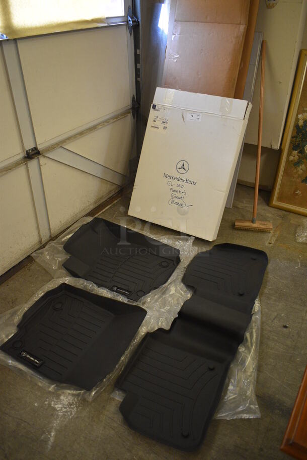 ALL ONE MONEY! Lot of Various Items Including Plexiglass and Mercedes Benz GL-550 Floor Mat. Plexiglass Includes 24x75 - Image 1 of 7