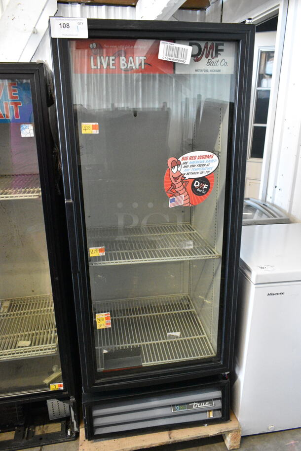 2017 True GDM-12-HC-LD Metal Commercial Single Door Reach In Cooler Merchandiser w/ Poly Coated Racks. 115 Volts, 1 Phase. Tested and Working! - Image 1 of 4