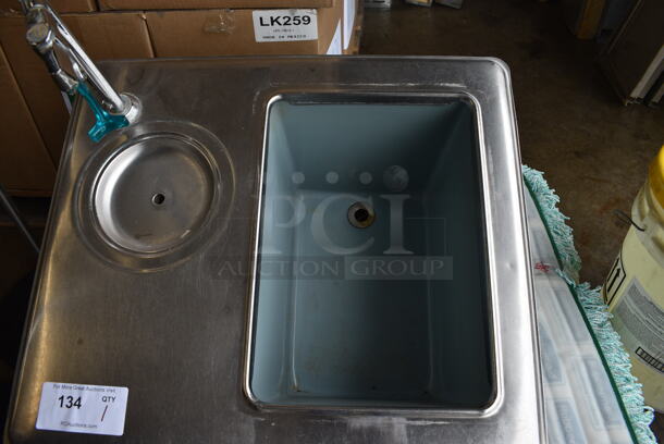 Stainless Steel Commercial Drop In Ice Bin and Water Dispenser. 24x22x32 - Image 4 of 5