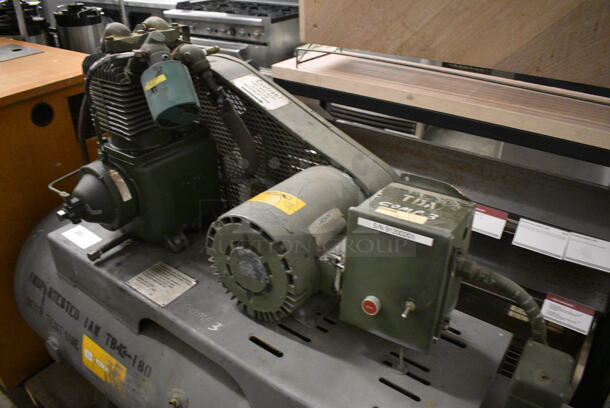 C&H Distributors Metal Commercial Floor Style Air Compressor. 230 Volts,  Phase. 60x24x44 - Image 8 of 8