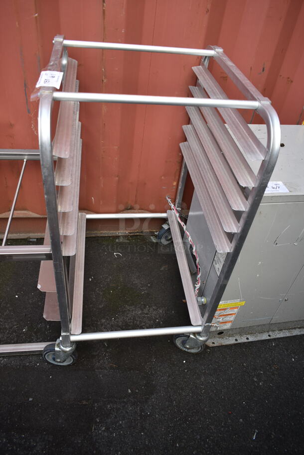 Metal Commercial Pan Transport Rack on Commercial Casters.  - Image 1 of 3