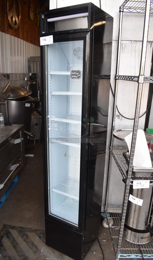 Galaxy SC105B Metal Commercial Single Door Slim Line Reach In Cooler Merchandiser. 110-120 Volts, 1 Phase. Cannot Test Due To Cut Power Cord - Image 2 of 6