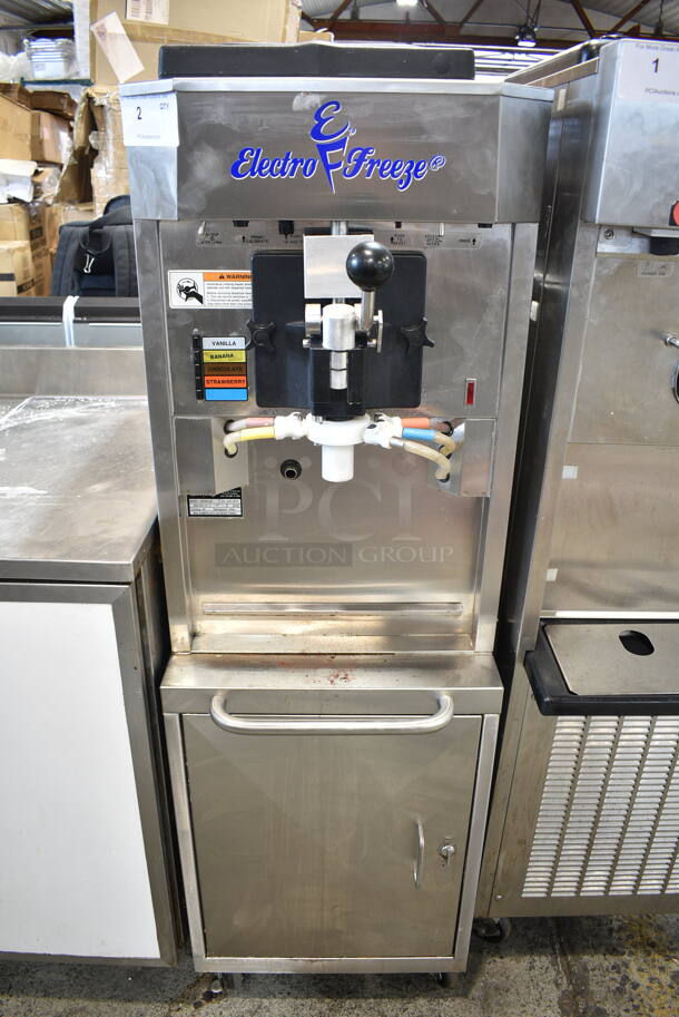 2016 Electro Freeze CS705-237 Stainless Steel Commercial Floor Style Flavor Injected Shake Machine on Commercial Casters. 208-230 Volts, 1 Phase.  - Image 1 of 7