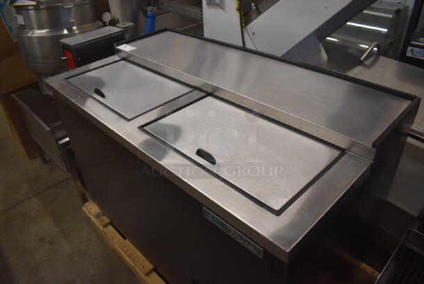 BRAND NEW! 2019 True T-50-GC-HC Stainless Steel Commercial Bottled Back Bar Cooler w/ 2 Sliding Lids. 115 Volts, 1 Phase. 49.5x27x34. Tested and Working! - Image 2 of 8