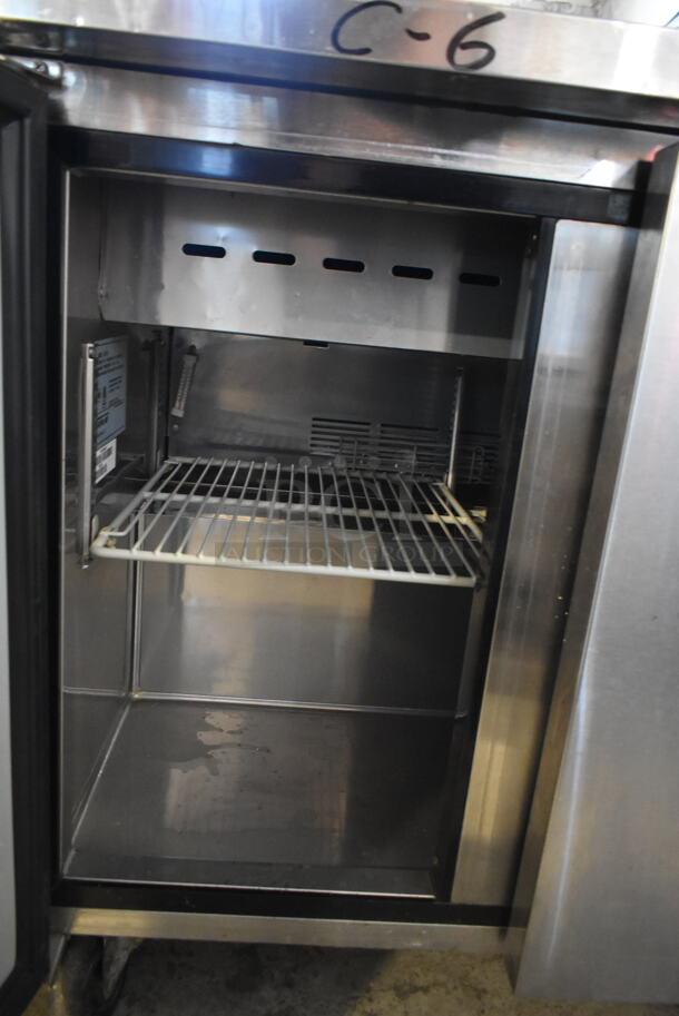 Turbo Air MST-36 Stainless Steel Commercial Sandwich Salad Prep Table Bain Marie Mega Top on Commercial Casters. 115 Volts, 1 Phase. Tested and Powers On But Does Not Get Cold - Image 5 of 7