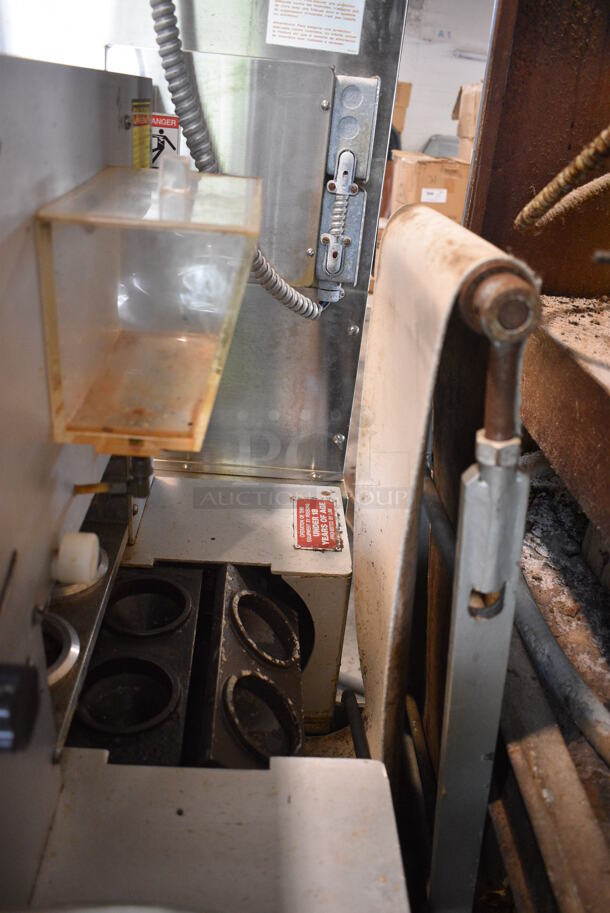 Adamatic Stainless Steel Commercial Floor Style Dough Divider Moulder on Commercial Casters. 115 Volts, 1 Phase. 24x37x54. Cannot Test - Unit Trips Breaker - Image 5 of 6