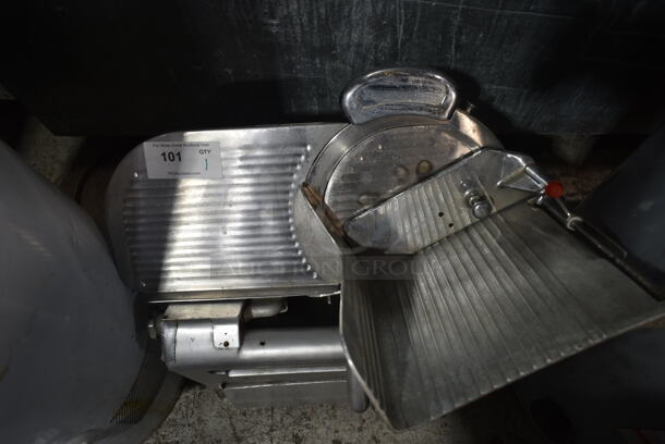 Stainless Steel Commercial Countertop Automatic Meat Slicer w/ Blade Sharpener. Tested and Working! - Image 2 of 5
