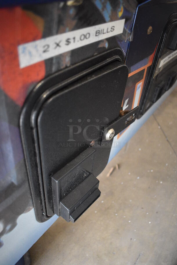 SAM Metal Commercial Floor Style Air Hockey Table w/ Bill and Coin Acceptor, 4 Pucks, 6 Pucks and Keys. 115 Volts, 1 Phase. 100x76x73. Tested and Working! - Image 8 of 11