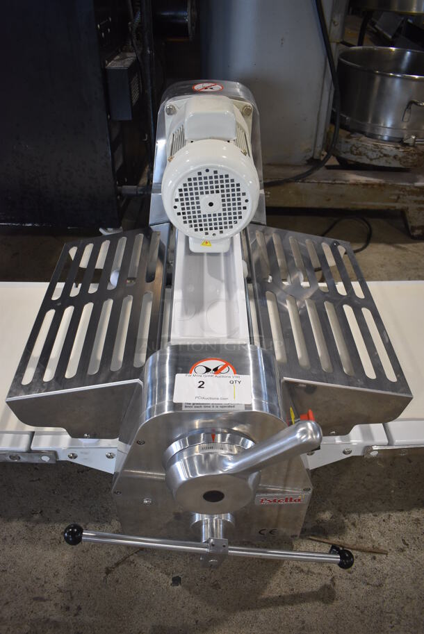 Estella 348DSC67 Metal Commercial Countertop Reversible Dough Sheeter. 110 Volts, 1 Phase. Tested and Working! - Image 6 of 7