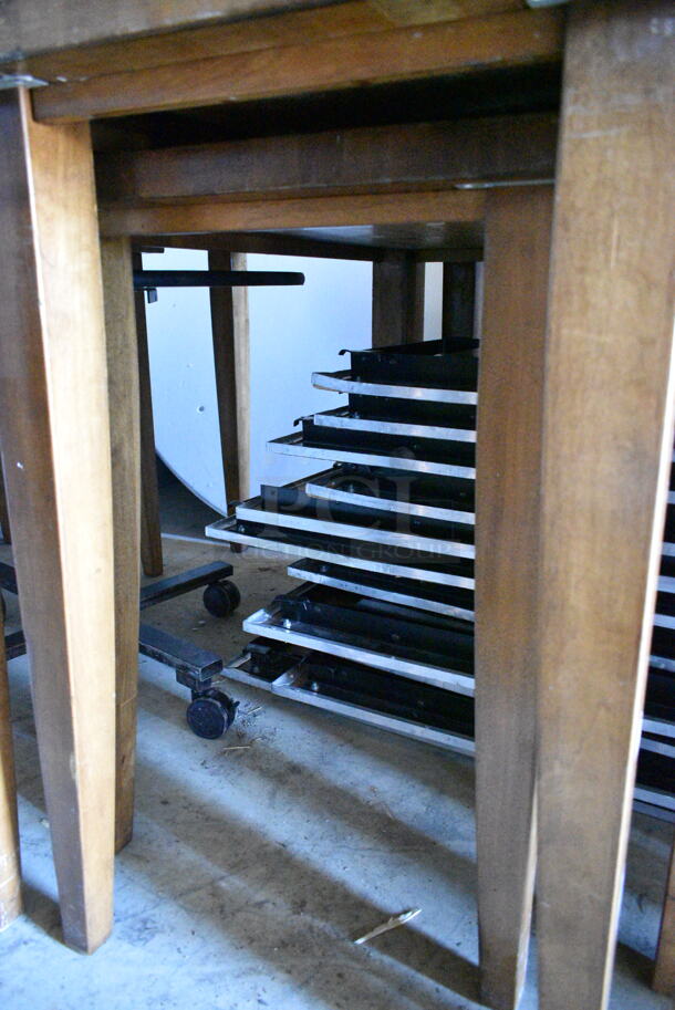 4 Various Wooden Tables. Includes 55x24x36, 43x24x33, 29x30x30. 4 Times Your Bid!  - Image 3 of 3