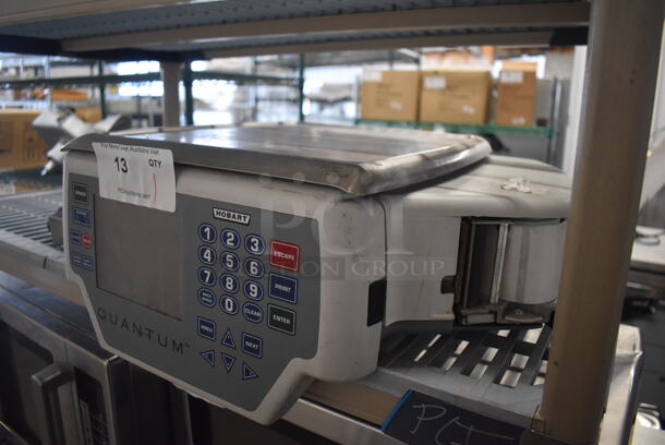 Hobart Quantum Metal Commercial Countertop Food Portioning Scale. 120 Volts, 1 Phase. 19x16x8. Cannot Test Due To Missing Power Cord - Image 3 of 6