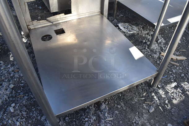 Stainless Steel Table w/ Sink Bay, Faucet, Handles and Under Shelf. 32.5x36.5x36 - Image 4 of 5