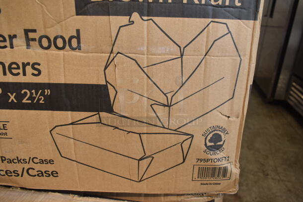 5 BRAND NEW IN BOX! Choice 4-5/8"x3-1/2"x2-1/2" Paper Food Containers. 5 Times Your Bid! - Image 3 of 6