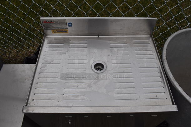Eagle Stainless Steel Commercial Drain Board. 24x18x31 - Image 4 of 4