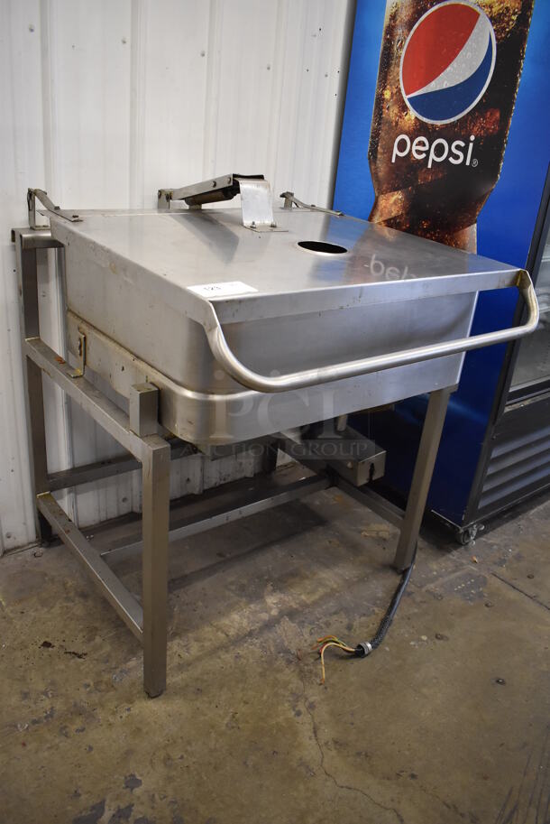 Stainless Steel Commercial Electric Powered Floor Style Braising Pan. 208-250 Volts, 3 Phase. 38x38x43 - Image 2 of 6