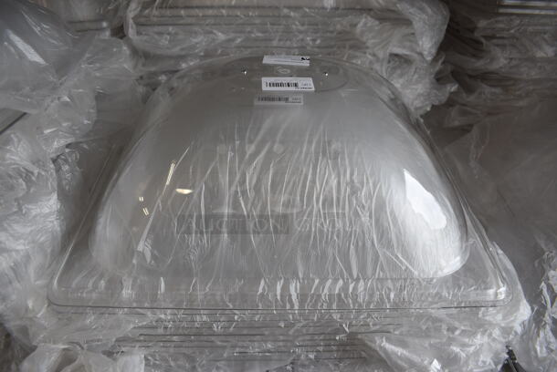 ALL ONE MONEY! Lot of 34 BRAND NEW! Winco C-DP2 Clear Poly Dome Covers / Lids. 11.5x13.5x5