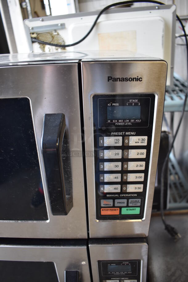 2018 Panasonic NE-1054F T Metal Countertop Microwave Oven. 120 Volts, 1 Phase. 20x13x11 - Image 4 of 7