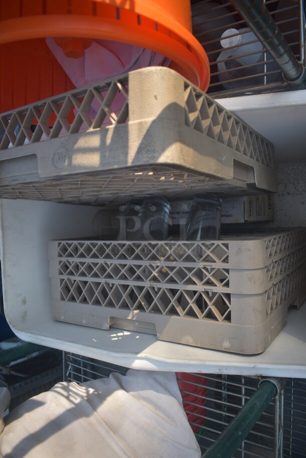 ALL ONE MONEY! Lot of Dish Caddies, White Container On Commercial Casters, Shot Glasses AND MORE!  - Image 2 of 6
