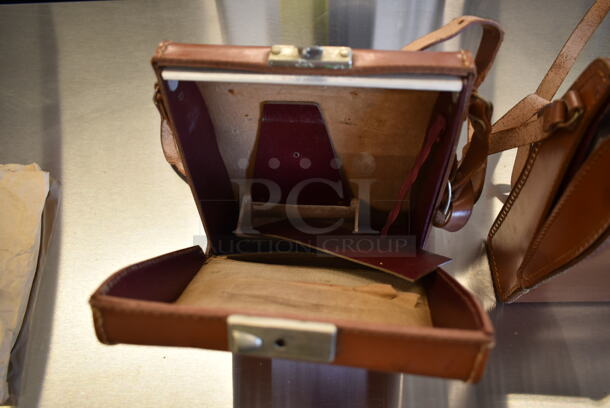 Polaroid J33 Land Camera w/ 2 Brown Cases. - Image 4 of 12