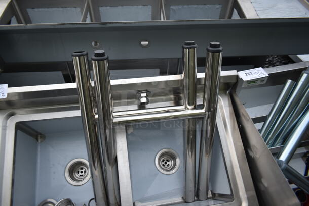 BRAND NEW SCRATCH AND DENT! Stainless Steel Commercial 2 Bay Sink. Bays 14x14.5 - Image 6 of 6