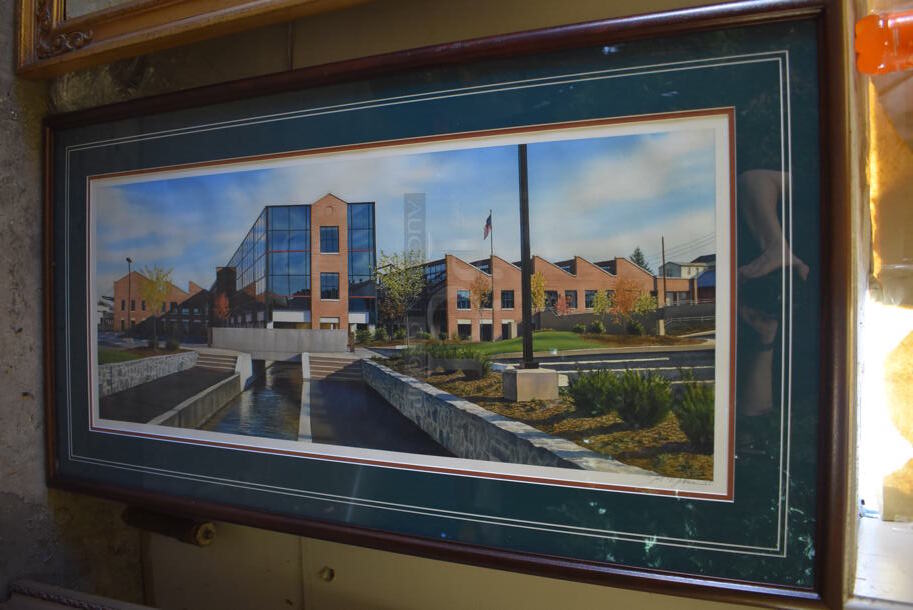 Framed Picture of Building. Mark Workman 1989. - Image 1 of 7