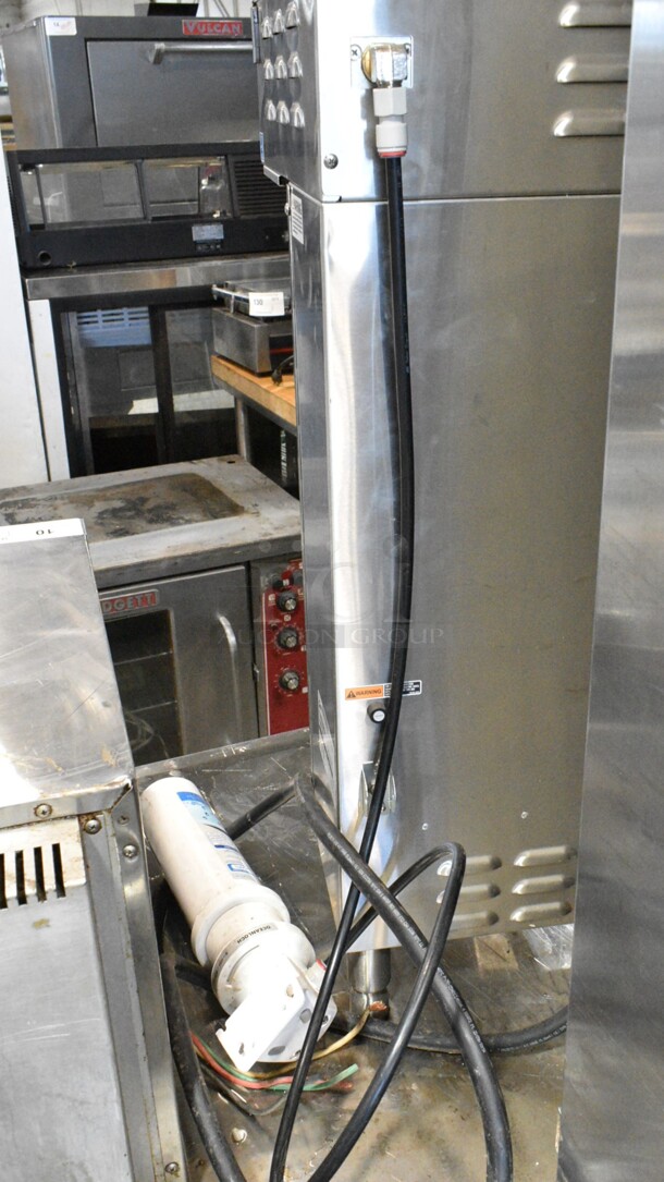 Curtis G4TP2T10A3100 Stainless Steel Commercial Countertop Coffee Machine w/ Hot Water Dispenser and 2 Poly Brew Baskets. 220 Volts, 1 Phase.  - Image 5 of 10