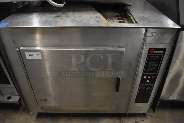 Groen Stainless Steel Commercial Natural Gas Powered Steam Cabinet. 44x40x39