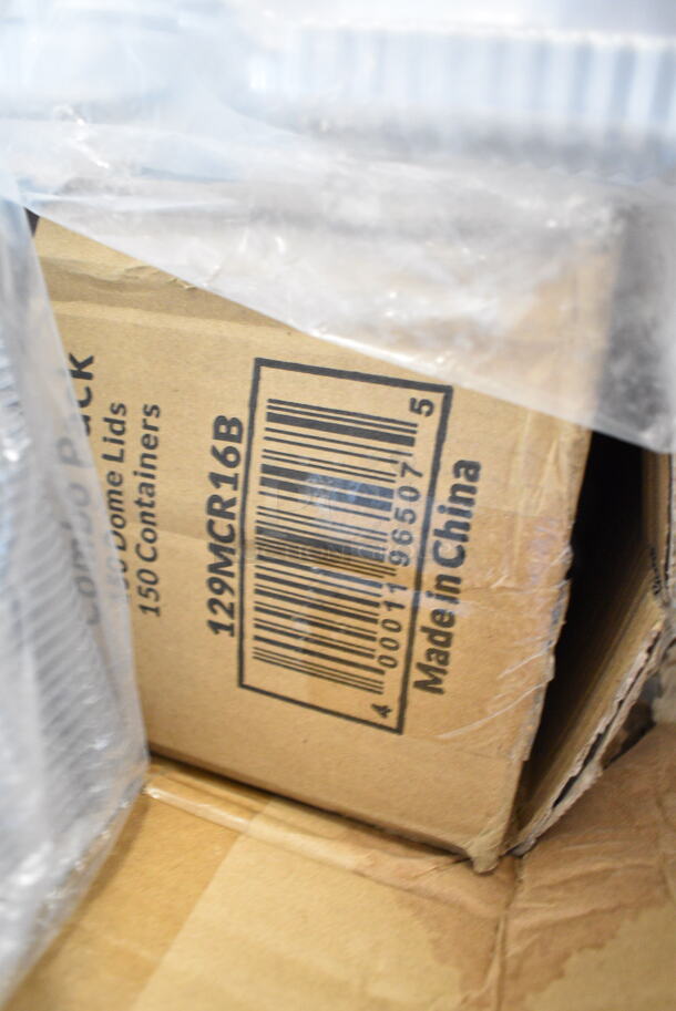 PALLET LOT of 15 BRAND NEW Boxes Including 127SB32COMBO Choice 32 oz. Clear Plastic Salad Bowl with Lid - 150/Case, 760SOUP8WPA Choice 8 oz. White Double Poly-Coated Paper Food Cup with Vented Paper Lid - 250/Case, 808KK6 Tablecraft KK6 KenKut 24" Film and Foil Dispenser / Cutter, KEG425 Torpedo Keg, 2 Box 500TW7 Choice 7 oz. Translucent Thin Wall Plastic Cold Cup - 2500/Case, 129MCR16B Choice 16 oz. Black 6 1/4" Round Microwavable Heavy Weight Container with Lid - 150/Case. 15 Times Your Bid! - Image 10 of 12