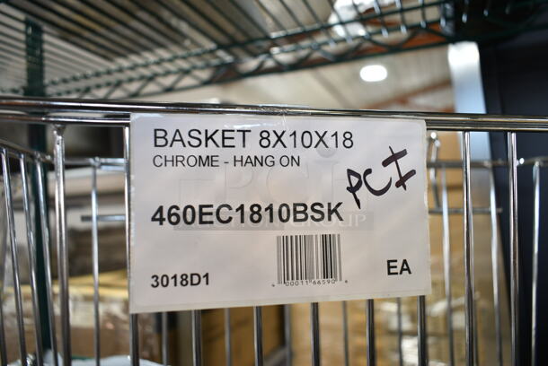 4 BRAND NEW SCRATCH AND DENT! Various Items Including 460EC1810BSK Regency Chrome Storage Basket for Wire Shelving - 17 3/8" x 7 1/2" x 10", 4 Commercial Casters, TableCraft Bullet Card Holder, BN-101. 4 Times Your Bid!  - Image 7 of 7