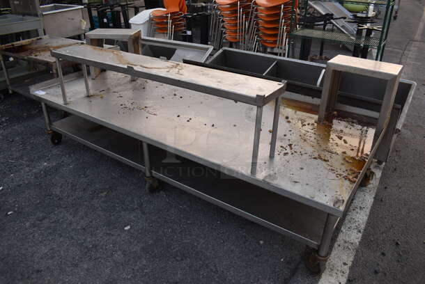 Stainless Steel Commercial Equipment Stand w/ Under Shelf on Commercial Casters. 94x42x36 - Image 2 of 4