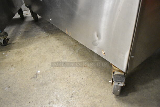 Hobart MG2032 Metal Commercial Floor Style Electric Powered Meat Mixer Grinder w/ Foot Pedal on Commercial Casters. 208 Volts, 3 Phase. Tested and Working! - Image 7 of 10