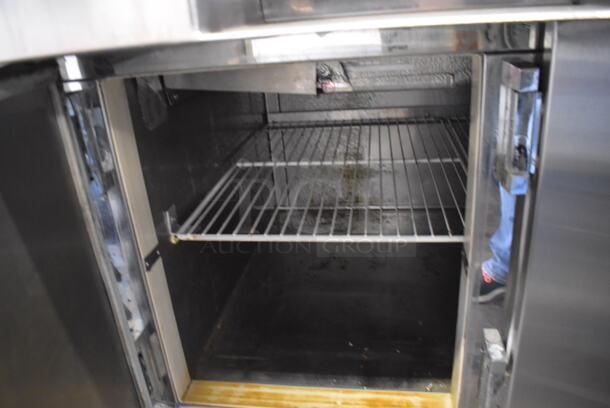 Knight Stainless Steel Commercial Pizza Prep Table Bain Marie on Commercial Casters. 120x39x52. Cannot Test Due To Plug Style - Image 8 of 9