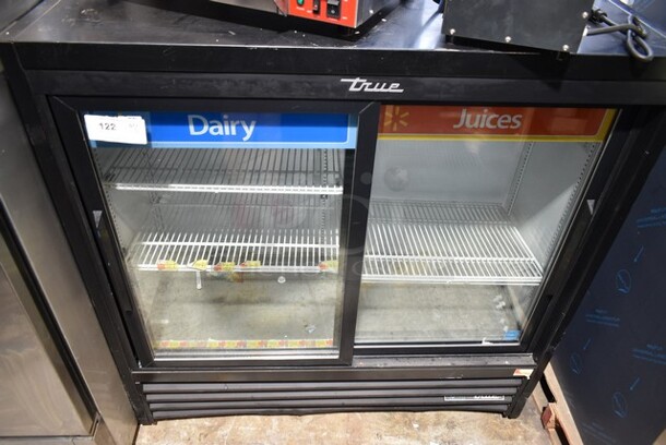 2018 True GDM-41SL-48-HC-LD Metal Commercial 2 Door Reach In Cooler Merchandiser w/ Poly Coated Racks. 115 Volts, 1 Phase. Tested and Working! - Image 1 of 5