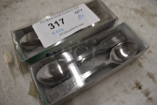 24 BRAND NEW IN BOX! Update Stainless Steel Shelley Teaspoons. 6.5". 24 Times Your Bid! - Image 3 of 4