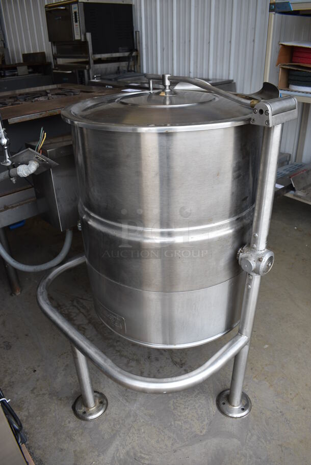 Cleveland Model KEL-25T Stainless Steel Commercial Floor Style 25 Gallon Manual Tilt Steam Kettle. 208 Volts, 3 Phase. 36x40x55 - Image 9 of 9