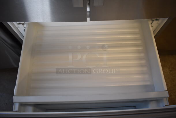 BRAND NEW SCRATCH AND DENT! Whirlpool WRF997SDDM00 Stainless Steel Commercial French Style Cooler Freezer Combo Unit w/ Water and Ice Dispenser. 115 Volts, 1 Phase. 36x36x70. Tested and Powers On and Cooler Works But Freezer Temps at 44 Degrees - Image 12 of 12