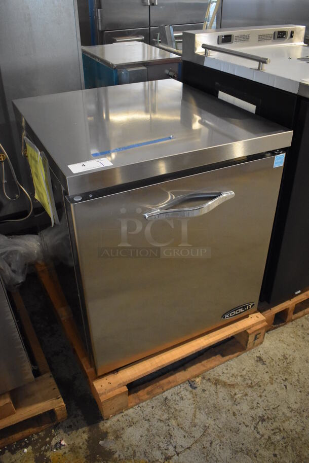 LIKE NEW! Kool-it KUCR-27-1 Stainless Steel Commercial Single Door Undercounter Cooler. 115 Volts, 1 Phase. Unit Has Only Been Used a Few Times! Tested and Working! - Image 2 of 7