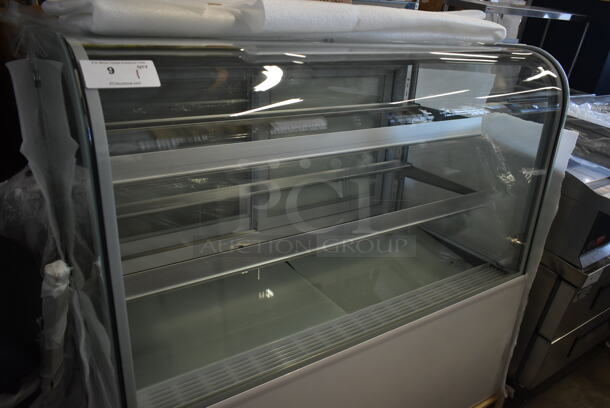 BRAND NEW SCRATCH AND DENT! Avantco 193BC48HCW Metal Commercial Floor Style Deli Display Case Merchandiser. 115 Volts, 1 Phase. Tested and Working! - Image 3 of 7