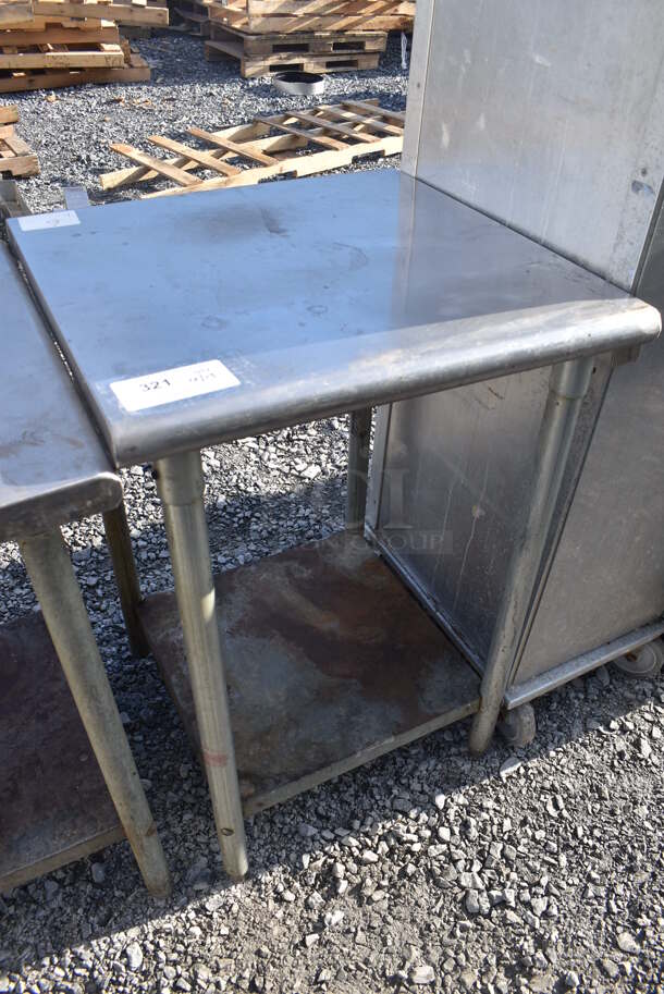 Stainless Steel Table w/ Metal Under Shelf. 24x24x36 - Image 2 of 5