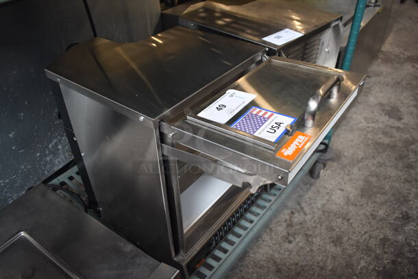 2022 Menumaster OC24HBK Commercial Stainless Steel Electric Countertop Microwave. 208/240V.  - Image 7 of 11