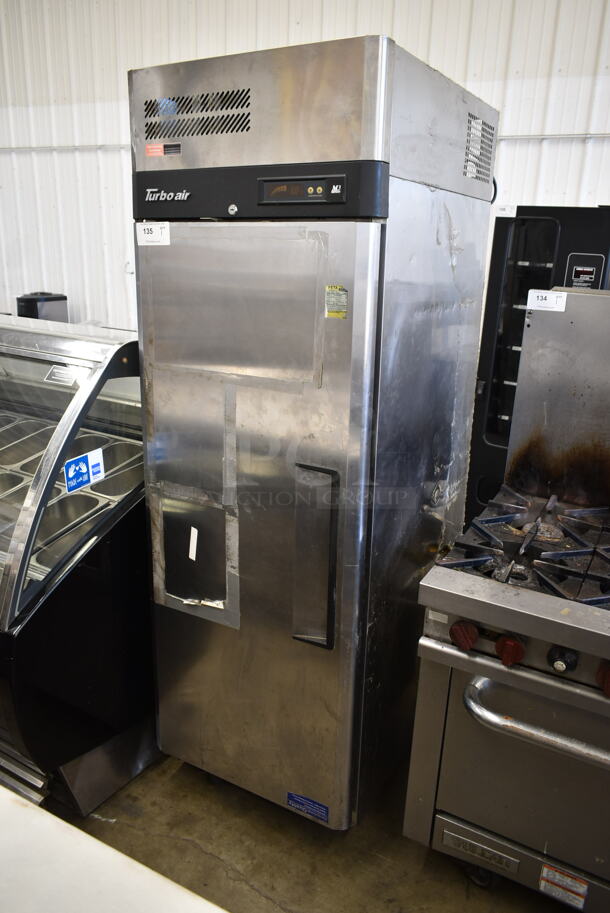 Turbo Air M3F19-1 Stainless Steel Commercial Single Door Reach In Freezer w/ Poly Coated Racks. 115 Volts, 1 Phase. Tested and Working! - Image 1 of 7