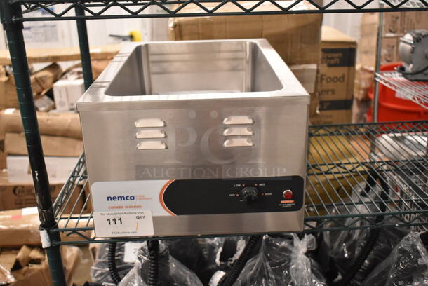 BRAND NEW SCRATCH AND DENT! 2024 Nemco 6055A-CW Stainless Steel  12" x 20" Countertop Food Cooker / Warmer. 120 Volts, 1 Phase. Tested and Working! - Image 2 of 7
