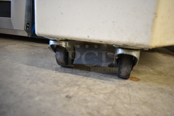 Powermix FC35D Metal Commercial Floor Style Spiral Dough Mixer w/ Stainless Steel Mixing Bowl and Bowl Guard on Commercial Casters. 220 Volts, 3 Phase.  - Image 7 of 7