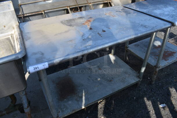Stainless Steel Table w/ Metal Under Shelf. 48x30x34 - Image 2 of 3