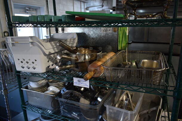 ALL ONE MONEY! 5 Tier Lot of Various Items Including Ceramic Dishes. Does Not Include Shelving Unit.  - Image 3 of 7