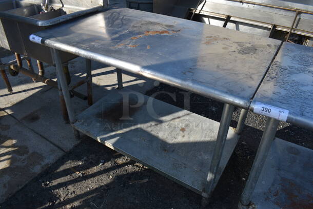 Stainless Steel Table w/ Metal Under Shelf. 48x30x34 - Image 3 of 3