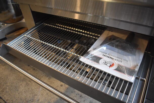 BRAND NEW SCRATCH AND DENT! CPG 351S36SBN Stainless Steel Commercial Natural Gas Powered Salamander Broiler Cheese Melter. 36,000 BTU. 35x21x21.5 - Image 5 of 7